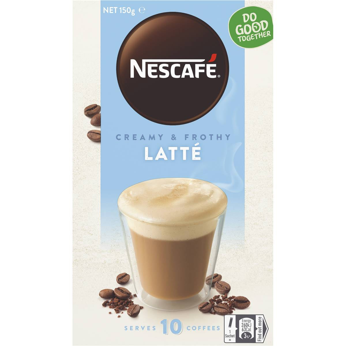 Nescafe Latte Sachets 150g 10pk