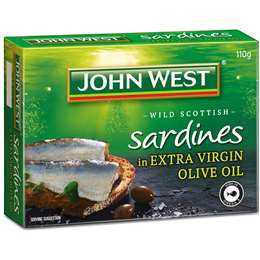 John West Extra Virgin Olive Oil Sardines 110g