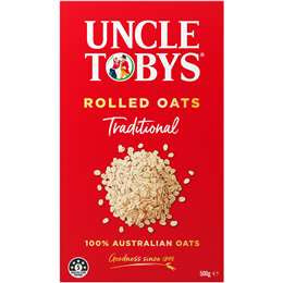 Uncle Tobys Traditional Rolled Oats 500g