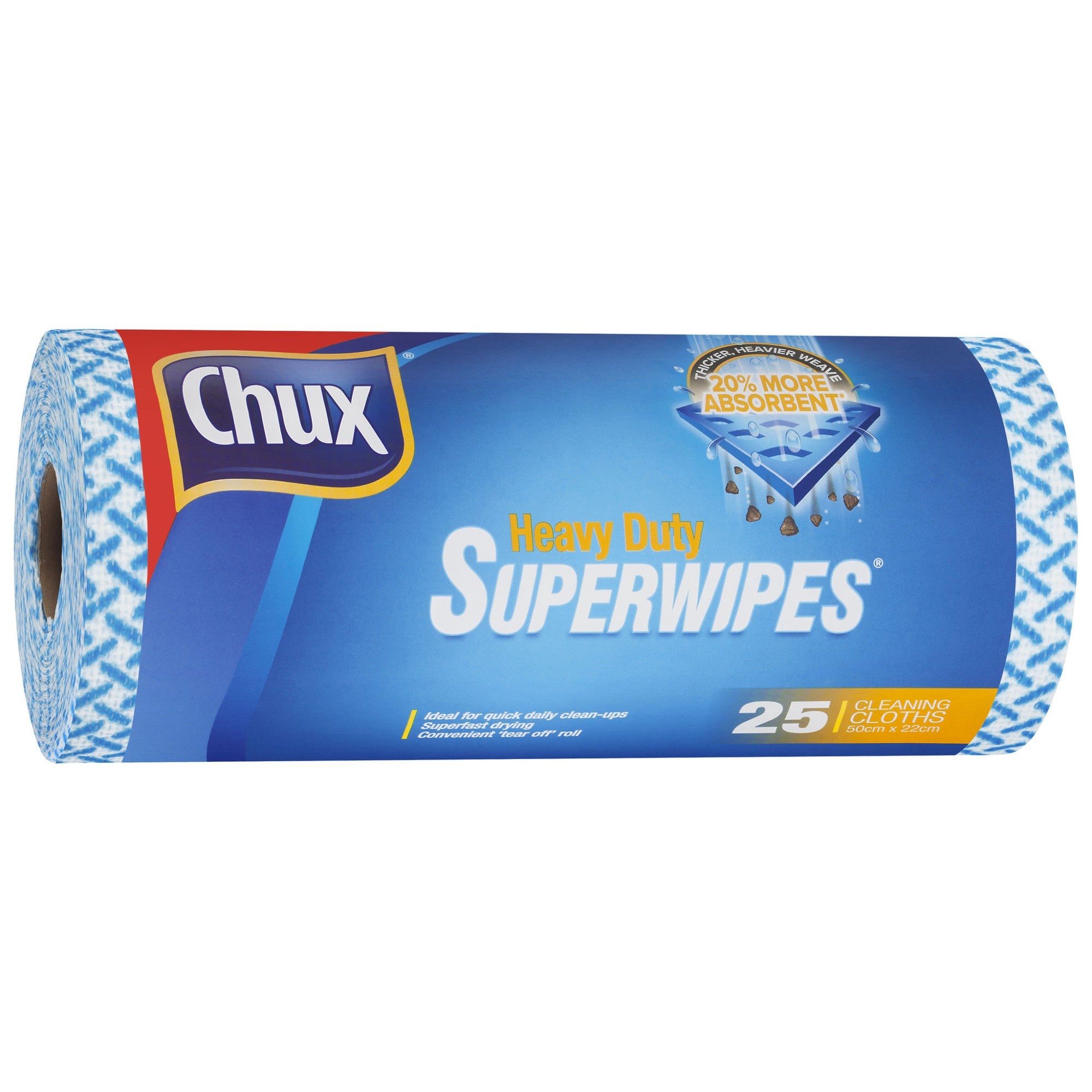 Chux Super Wipes on a Roll 25pk