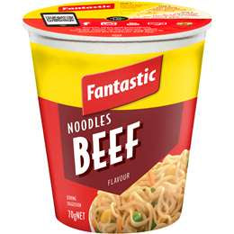 Fantastic Beef Flavoured Noodle Cup 70g