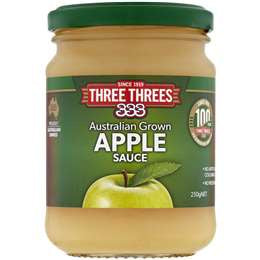 Three Threes Apple Sauce 250g