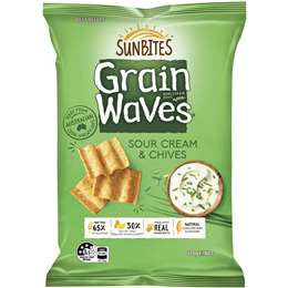 Sunbites Grain Waves Sour Cream & Chives 170g