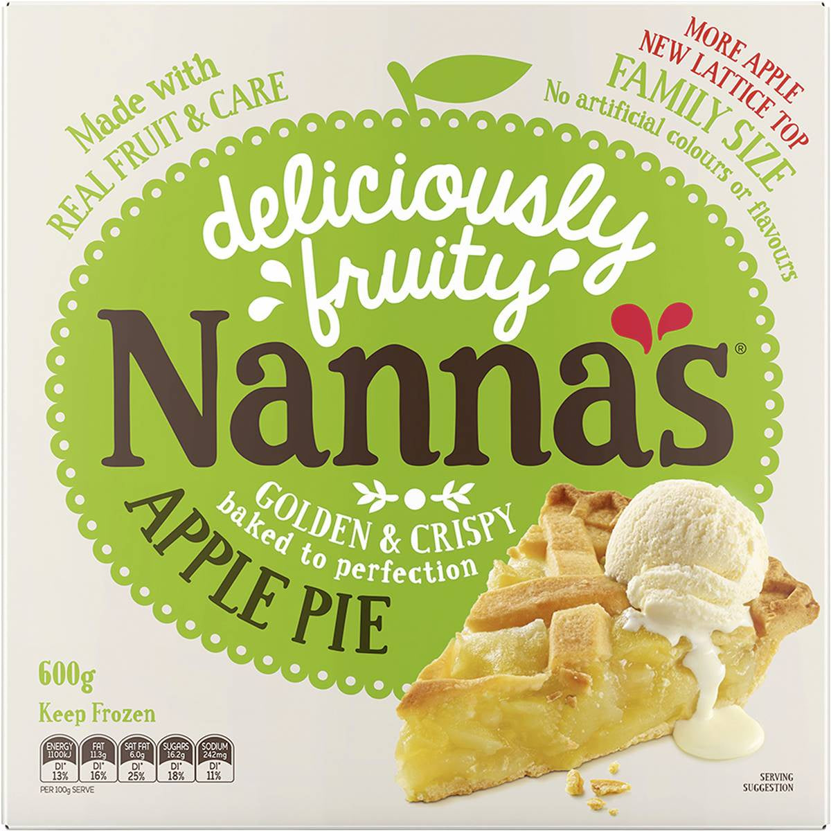 Nannas Apple Family Pie 600g