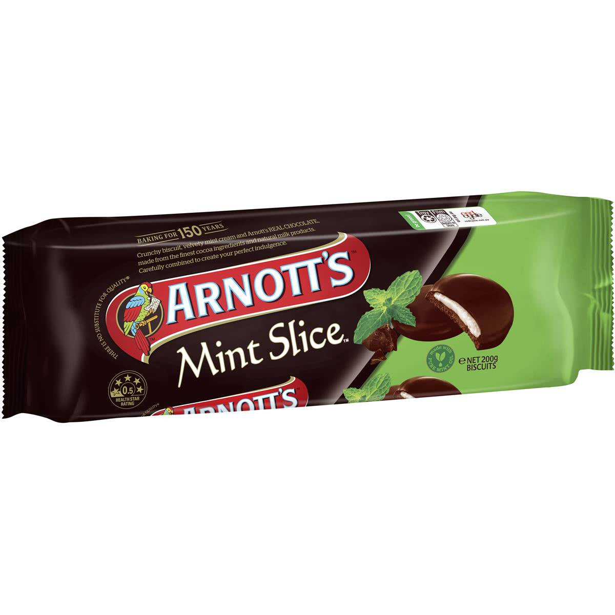 Arnotts Mint Slice Biscuits 200g