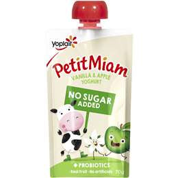 Yoplait Vanilla & Apple Petit Miam Pouch 70g