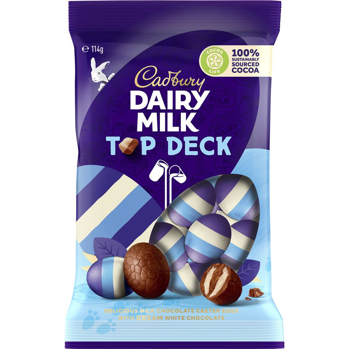 Cadbury Top Deck Chocolate Eggs114g