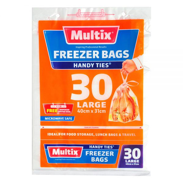 Multix Large with Handles Tear Off Freezer Bags 30pk