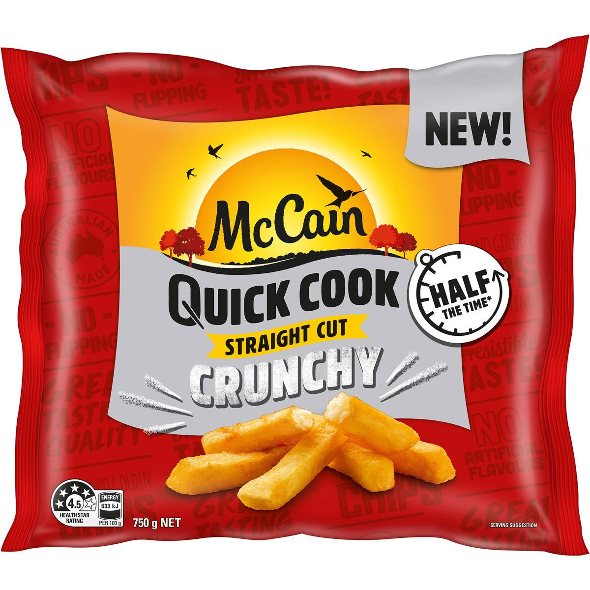 Mc Cain Quick Cook Straight Cut Chips 750g