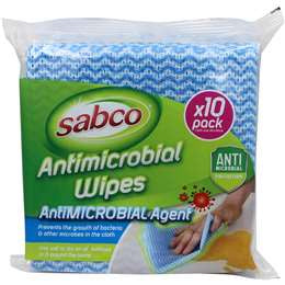 Sabco Antimicrobial Wipes 10pk