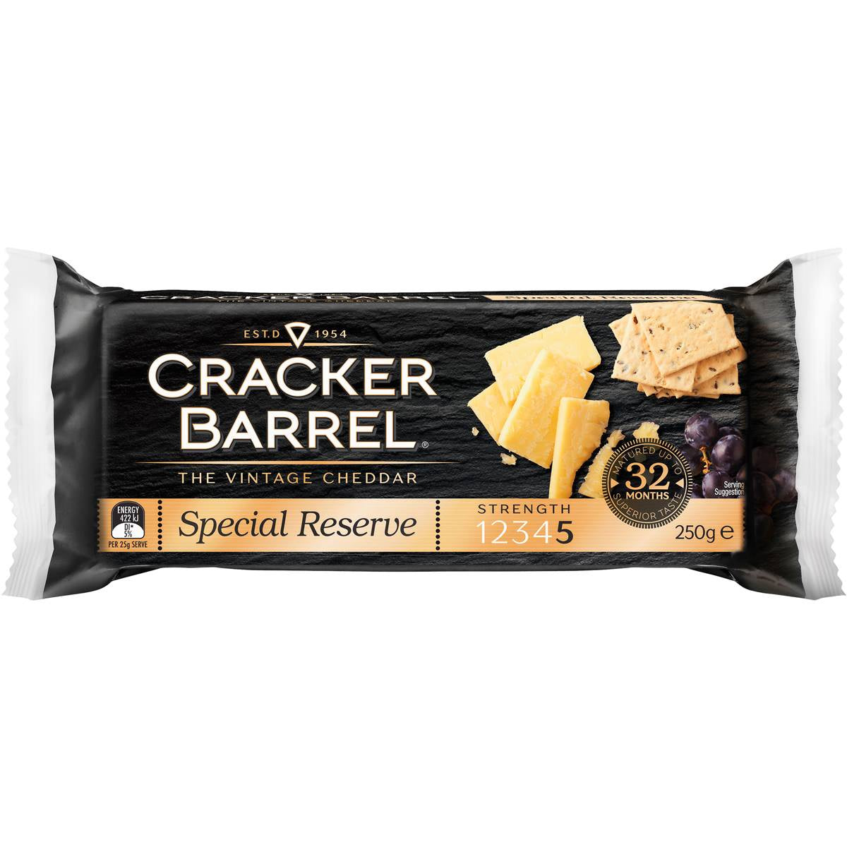 Cracker Barrel Special Reserve Cheddar Cheese Block 250g