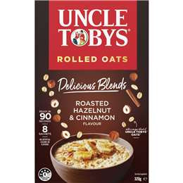 Uncle Tobys Roasted Hazelnut & Cinnamon Oat Sachets 320g 8pk