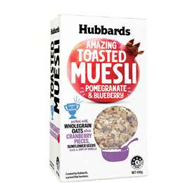 Hubbards Pomegranate & Blueberry Toasted Muesli 450g