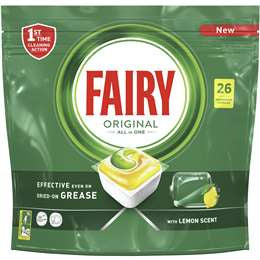 Fairy Original All in One Dishwasher Tablets 26pk