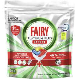 Fairy Platinum Plus Lemon Dishwasher Tablets 28pk