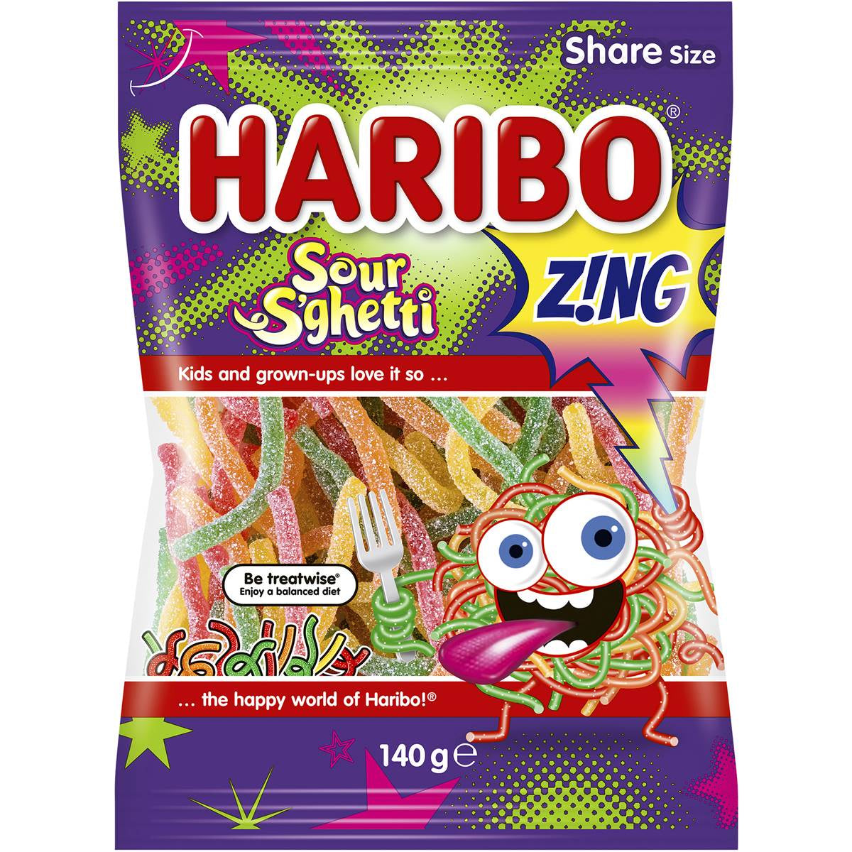 Haribo Sour Sghetti 140g