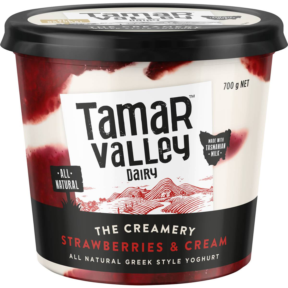 Tamar Valley Strawberries & Cream Yoghurt 700g