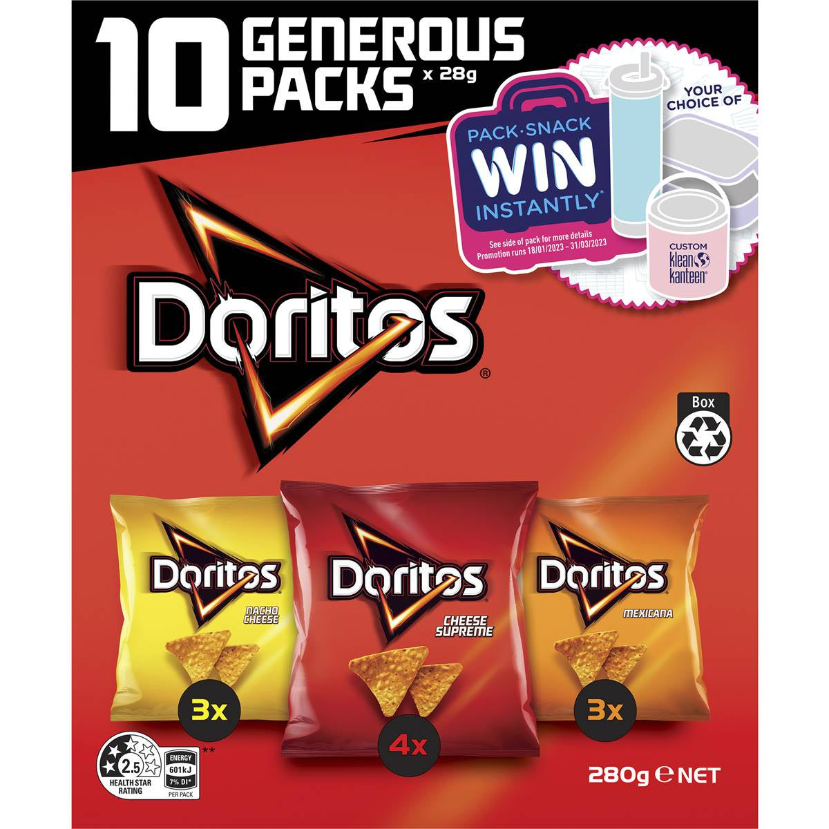 Doritos Variety Multipack Chips 10pk