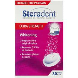 Steradent Extra Strength Denture Cleansing Tablets 30pk