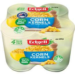 Edgell Corn Kernels 125g 4pk