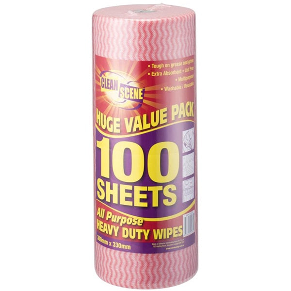 Clean Scene All Purpose Heavy Duty Wipes 100pk