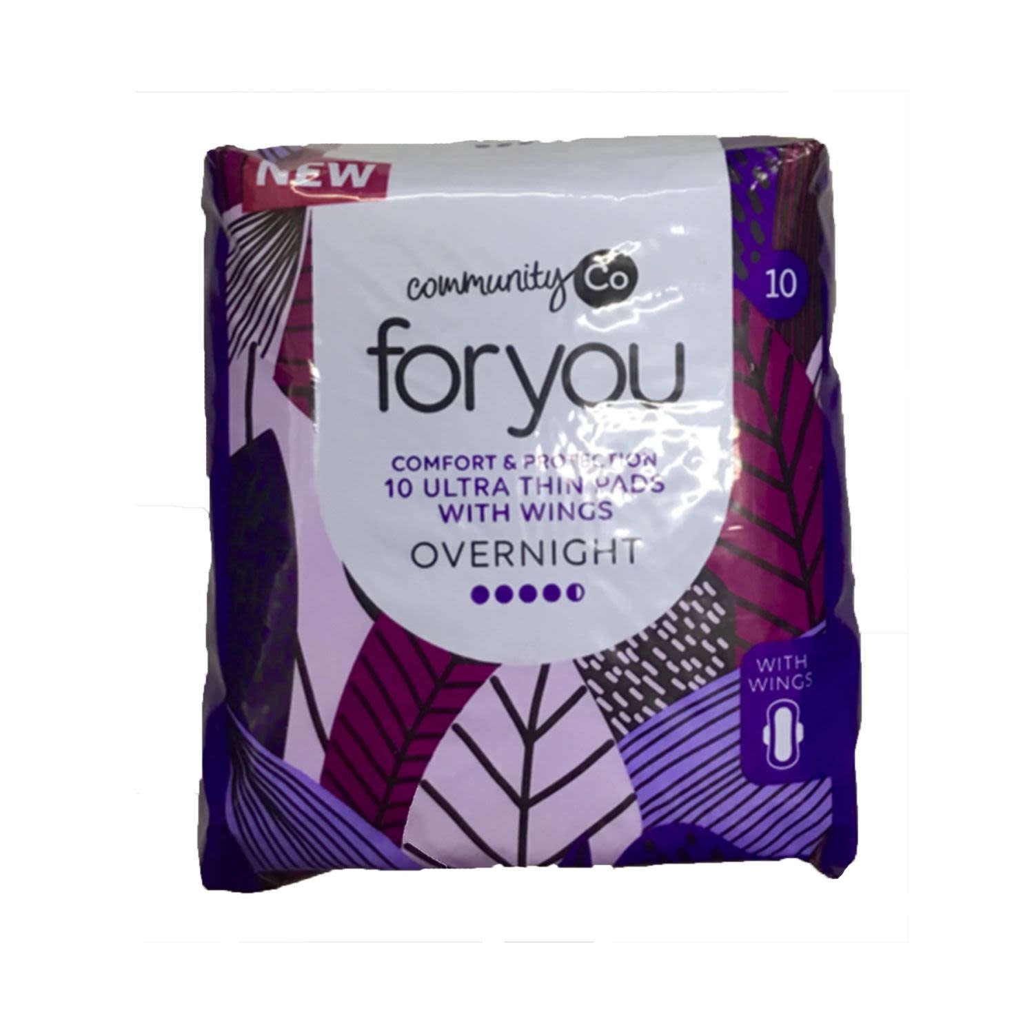 Community Co For You Overnight Ultra Thin Pads 10pk