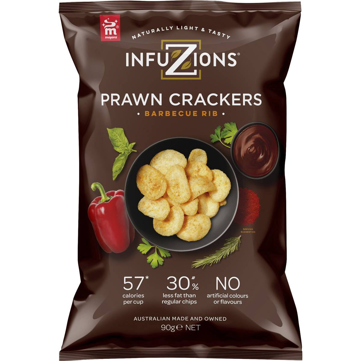 Infuzions Barbecue Rib Prawn Crackers 90g