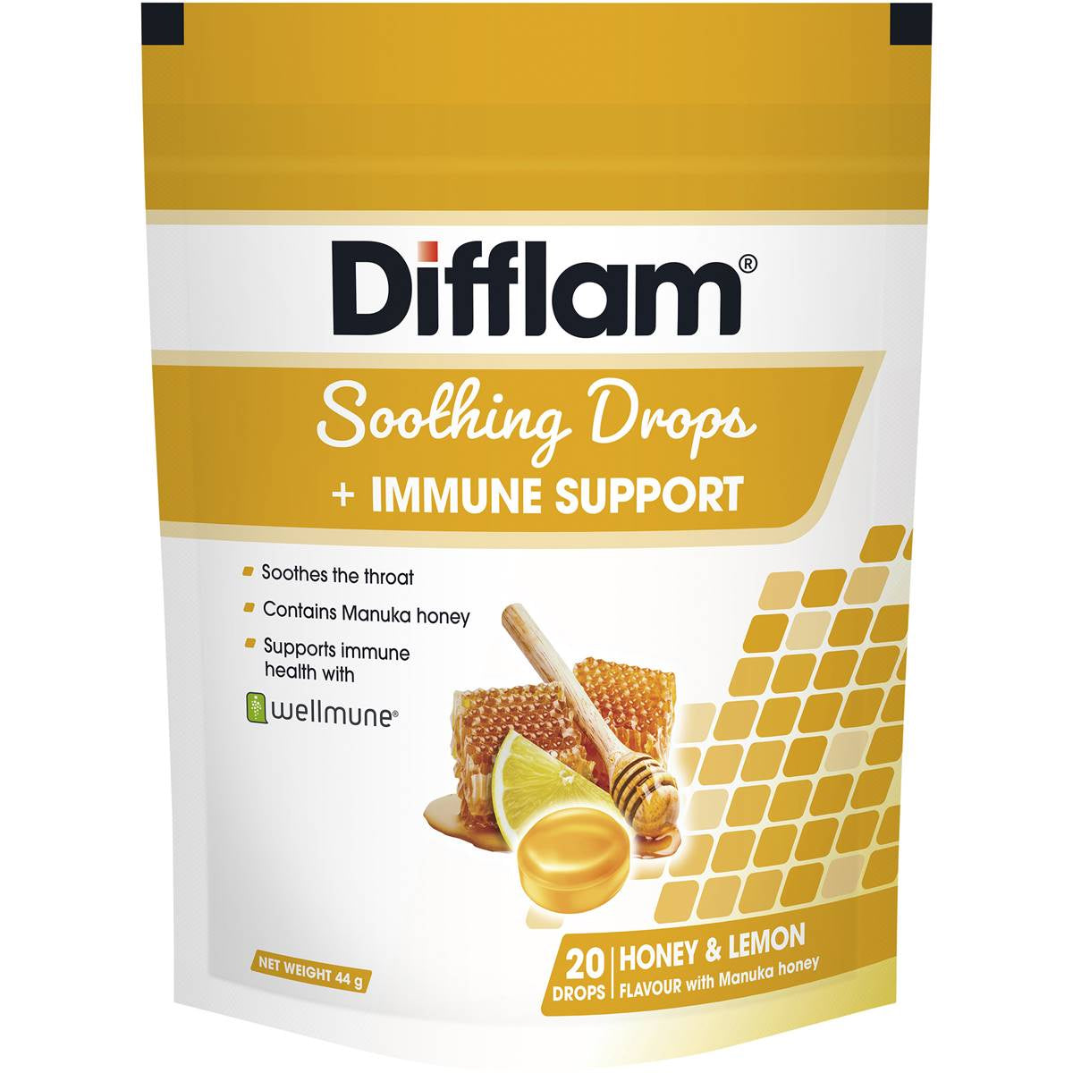 Difflam Honey & Lemon Drops 20pk