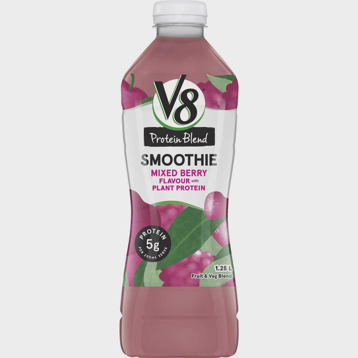 Campbells V8 Protein Blend Mixed Berry Smoothie 1.25l