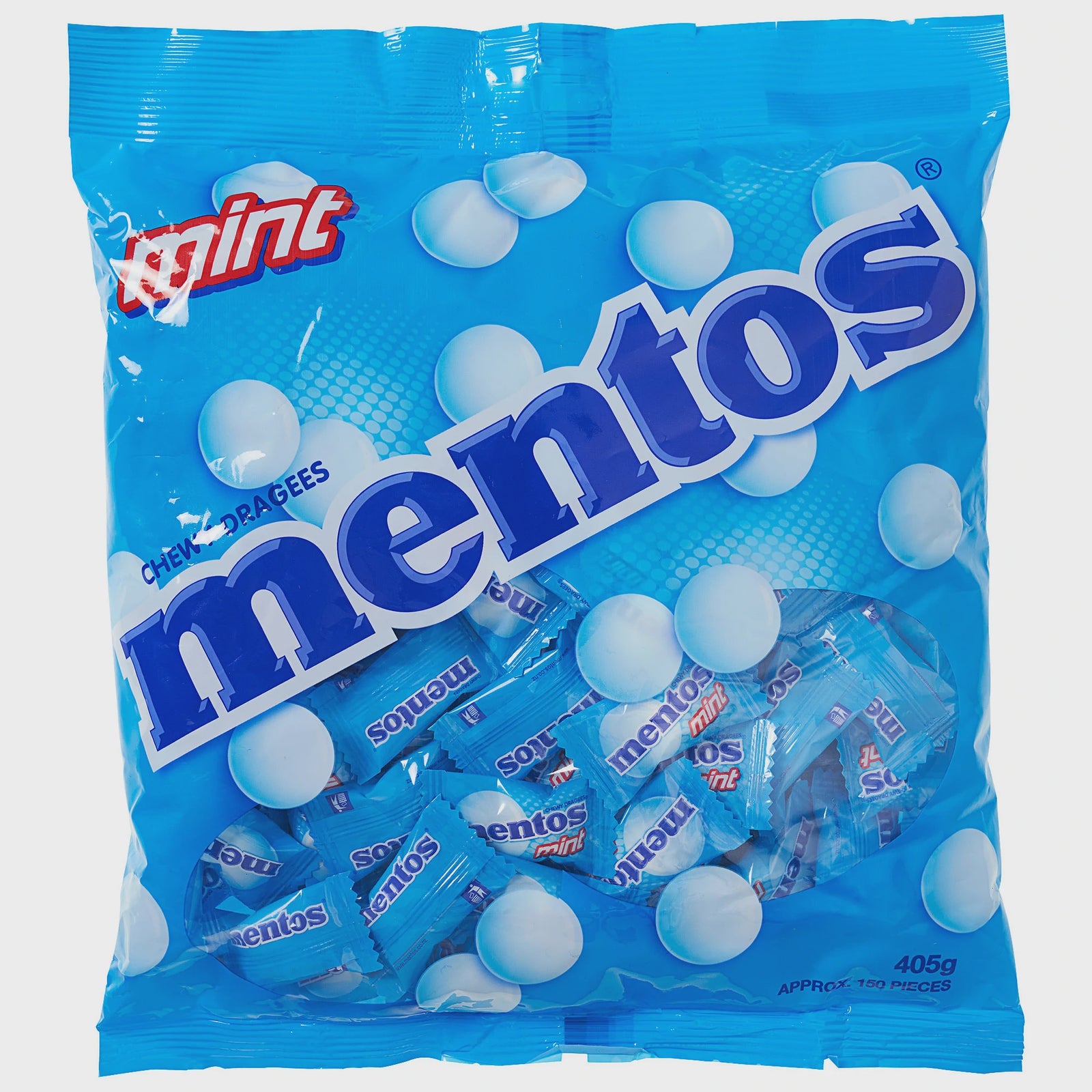 Mentos Mint Chews Individual Wrapped 150pk