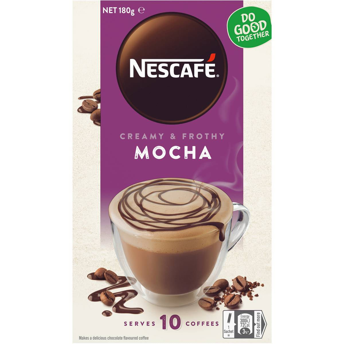 Nescafe Mocha Sachets 180g 10pk