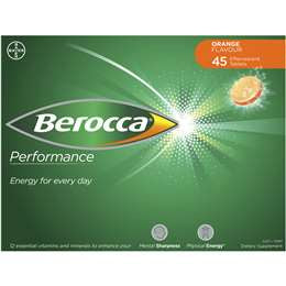 Berocca Vitamin B & C Orange Energy 45pk