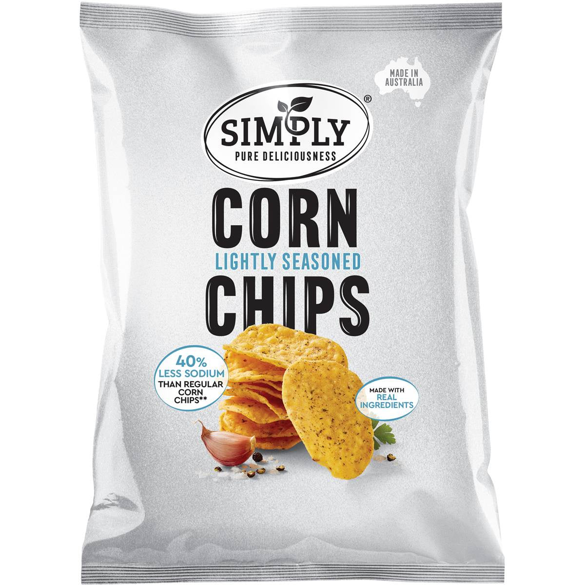 Simply Lightly Seasoned Corn Chips 130g