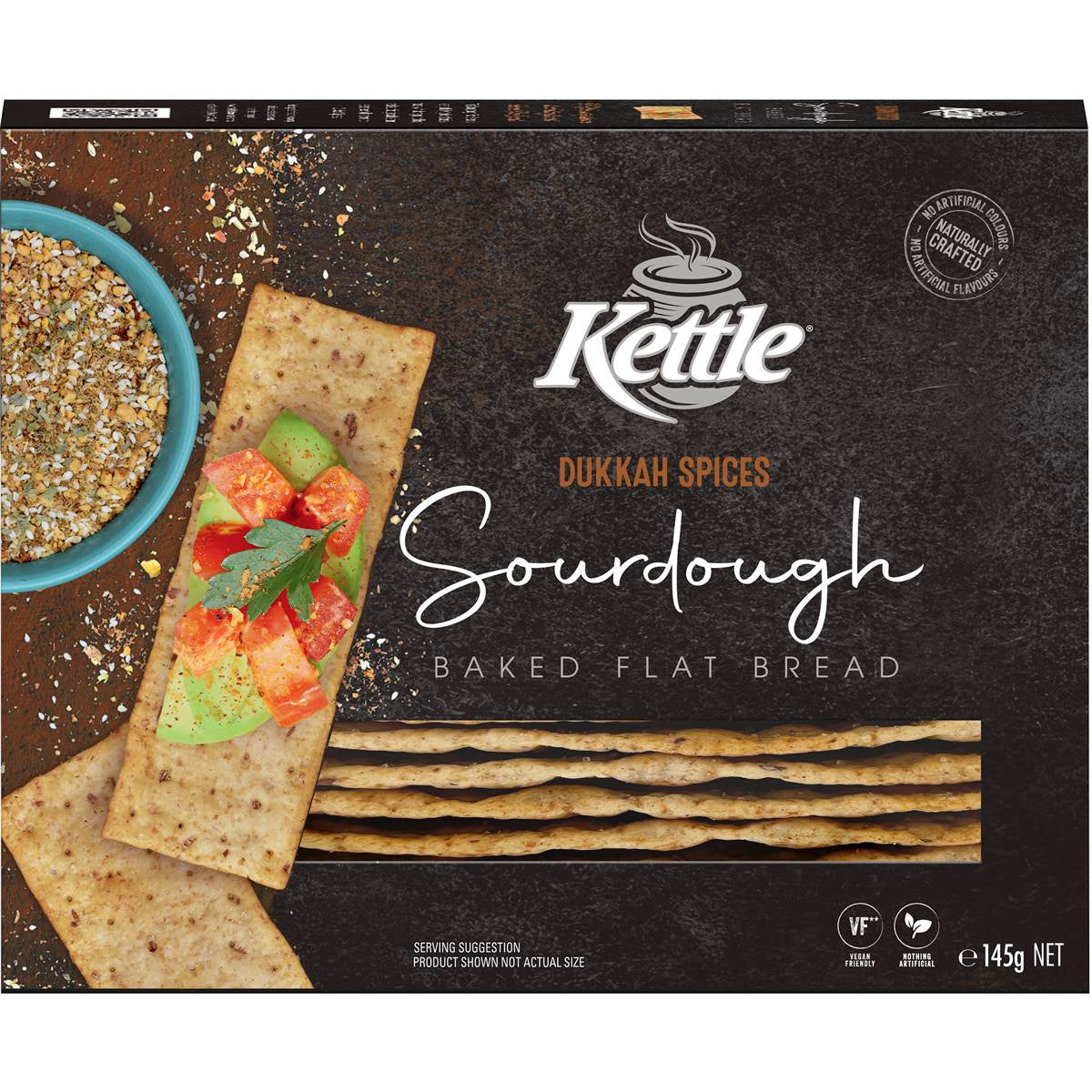 Kettle Dukkah Spices Sourdough Flat Bread 145g