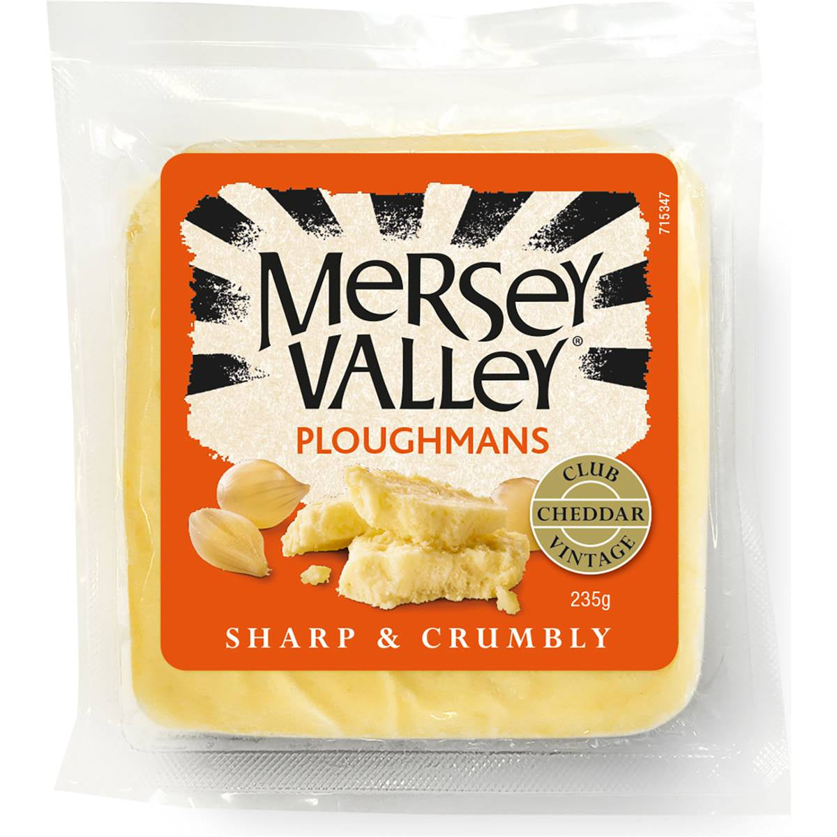 Mersey Valley Ploughmans Cheddar Cheese 235g