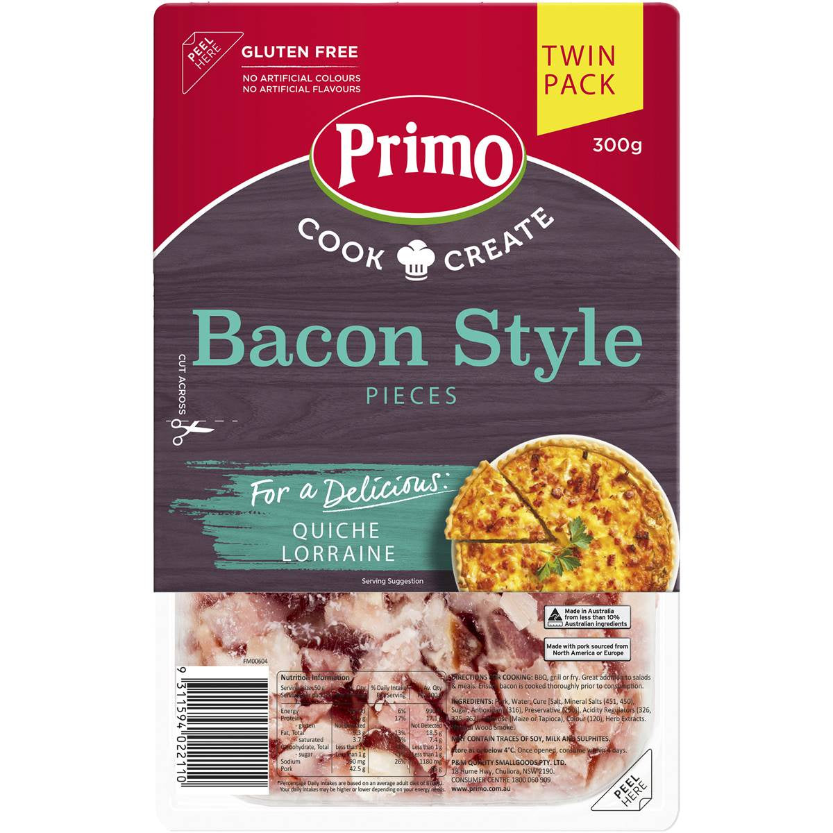 Primo Bacon Pieces 2pk 500g