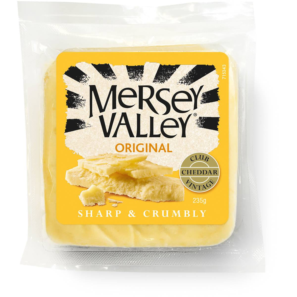 Mersey Valley Original Cheddar Cheese 235g