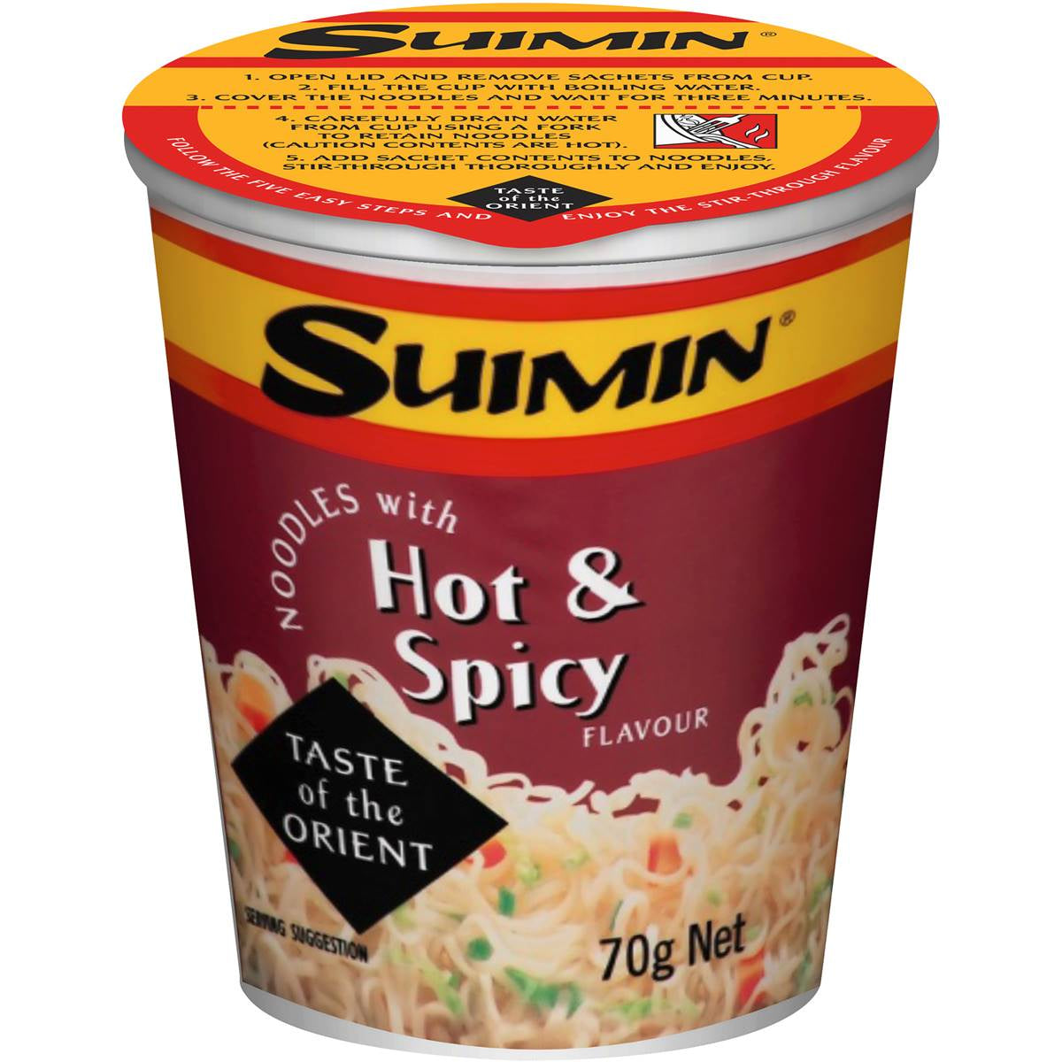 Suimin Hot & Spicy Noodle Cup 70g