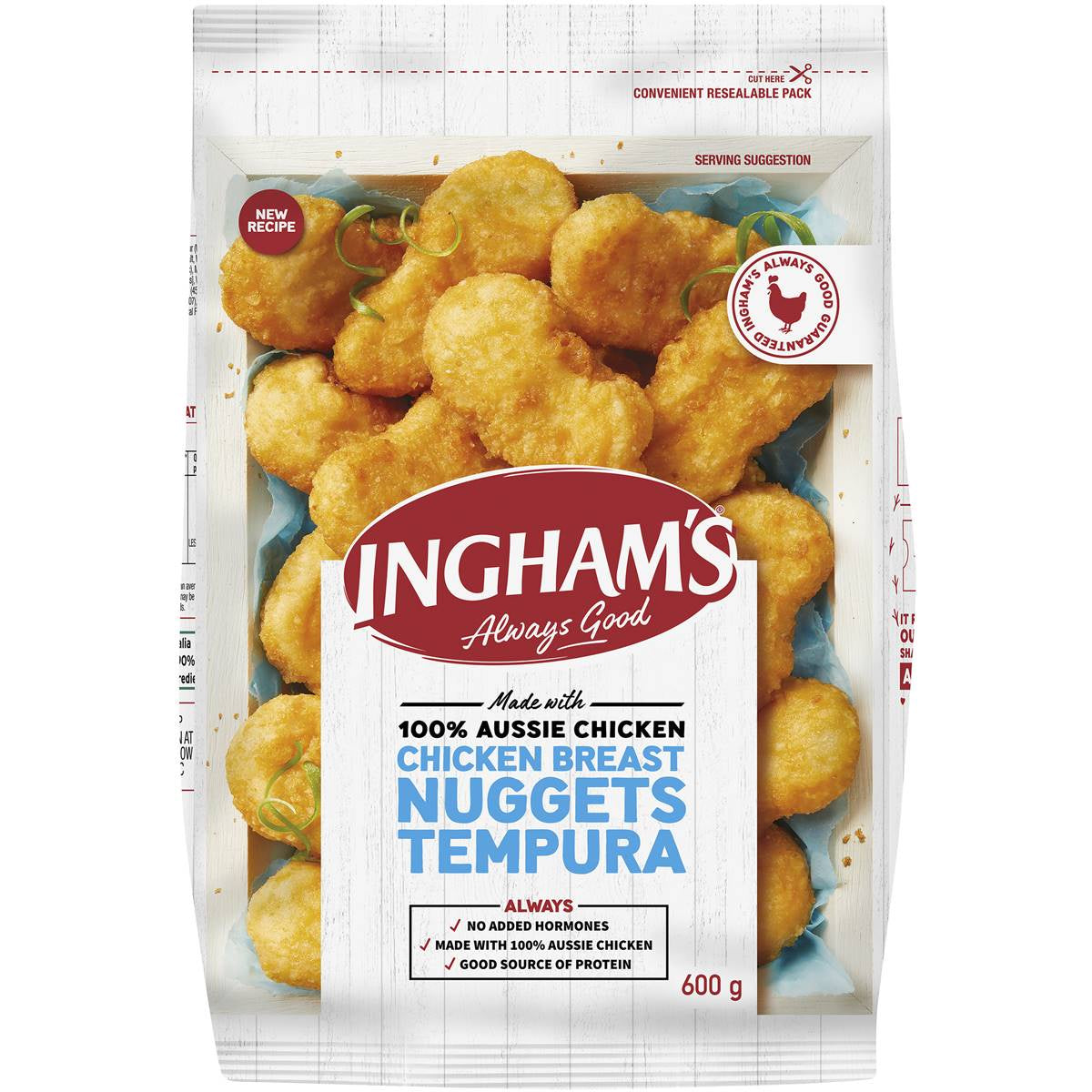 Inghams Tempura Chicken Breast Nuggets 600g