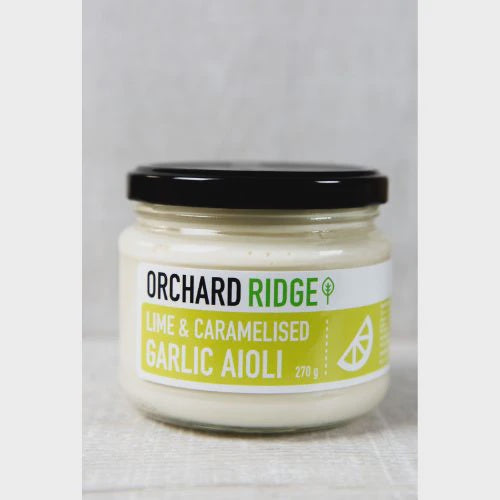 Orchard Ridge Lime & Caramelised Garlic Aioli 270g