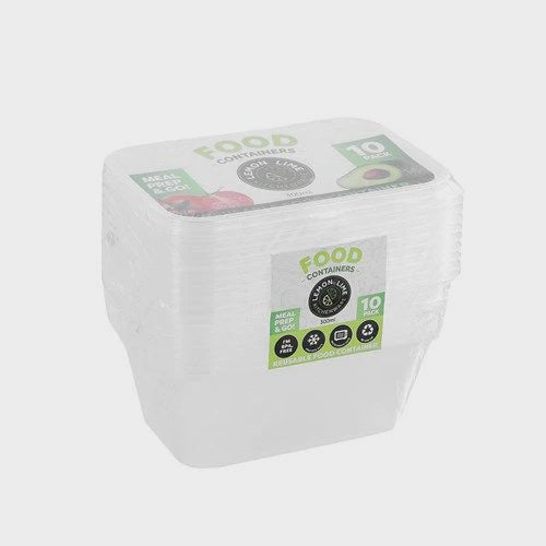 Lemon & Lime Disposable Food Container 300ml 10pk