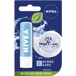 Nivea Hydro Care Moisturising SPF15 Lip Balm  4.8g