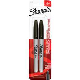 Sharpie Black Fine Point Permanent Marker 2 Pack