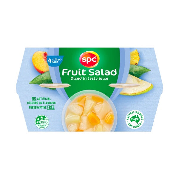 SPC Diced Fruit Salad in Juice 120g 4pk