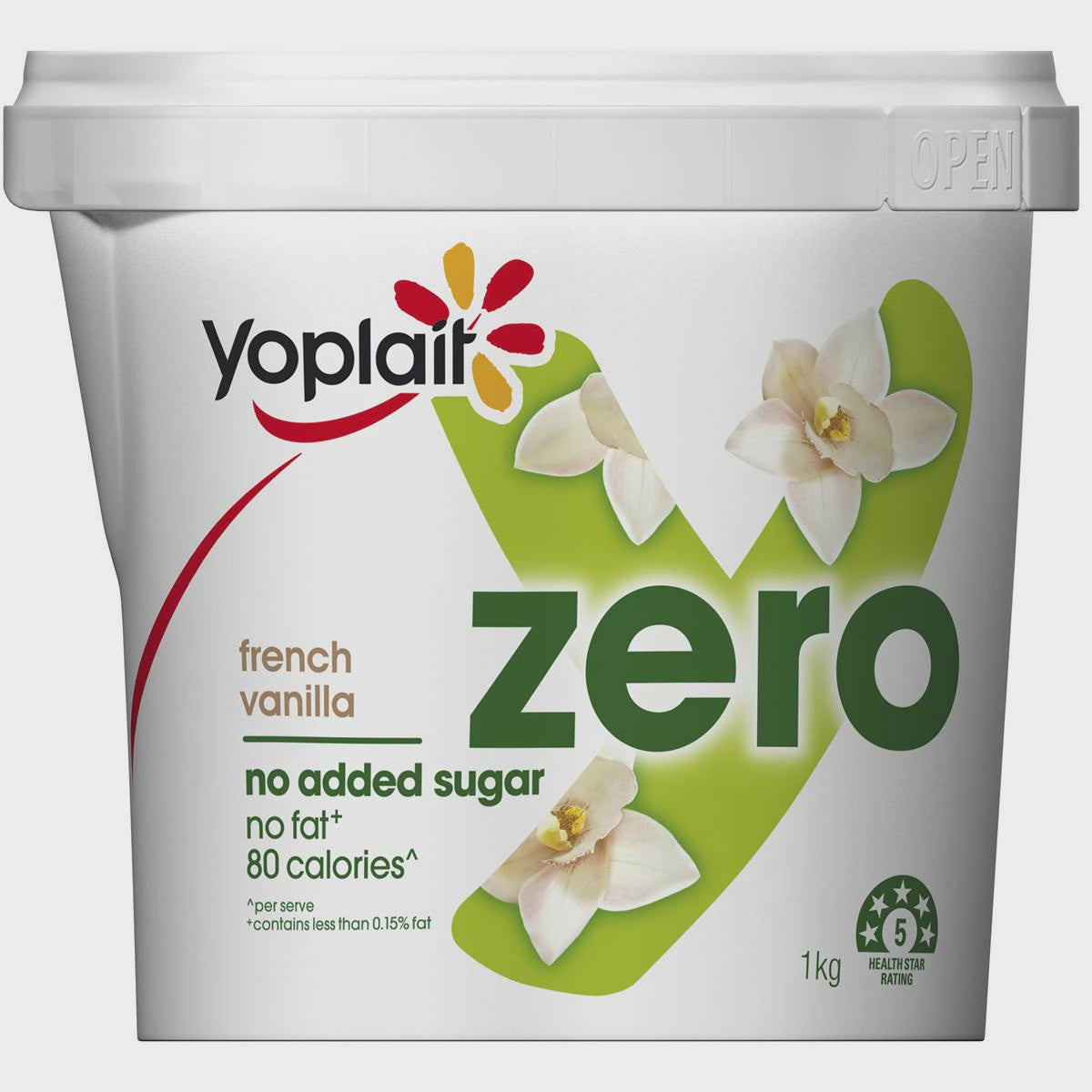 Yoplait French Vanilla Zero Yoghurt 1kg