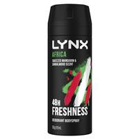 Lynx  Africa Mens Deodorant 165ml