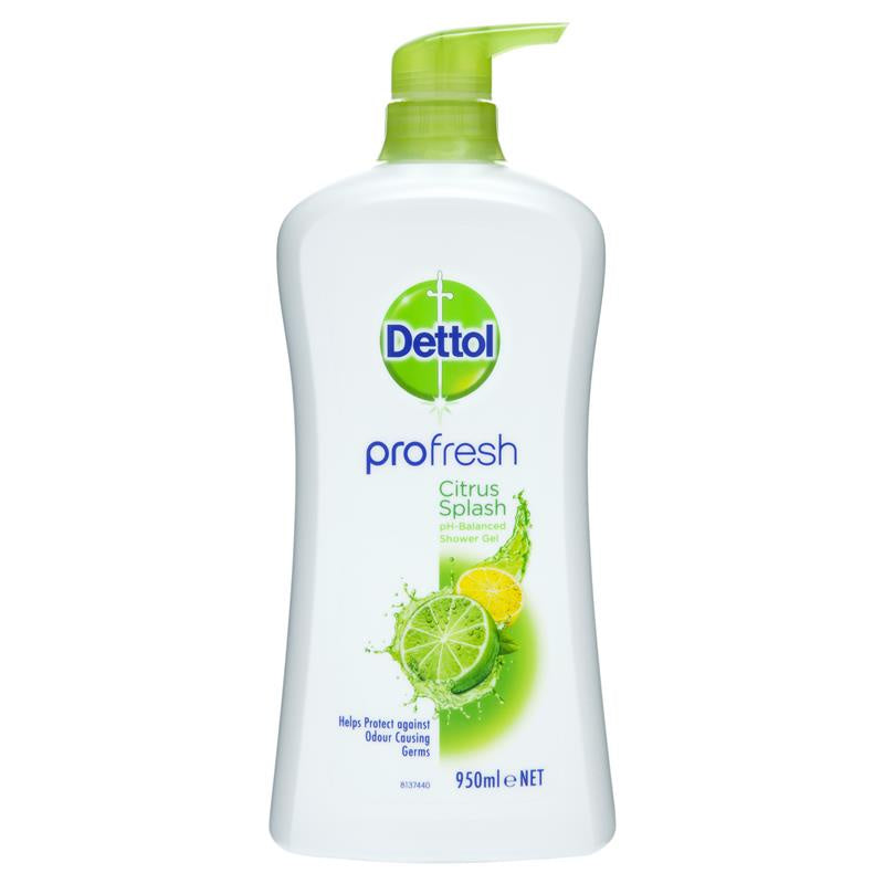 Dettol Pro Fresh Citrus Splash Shower Gel 950ml