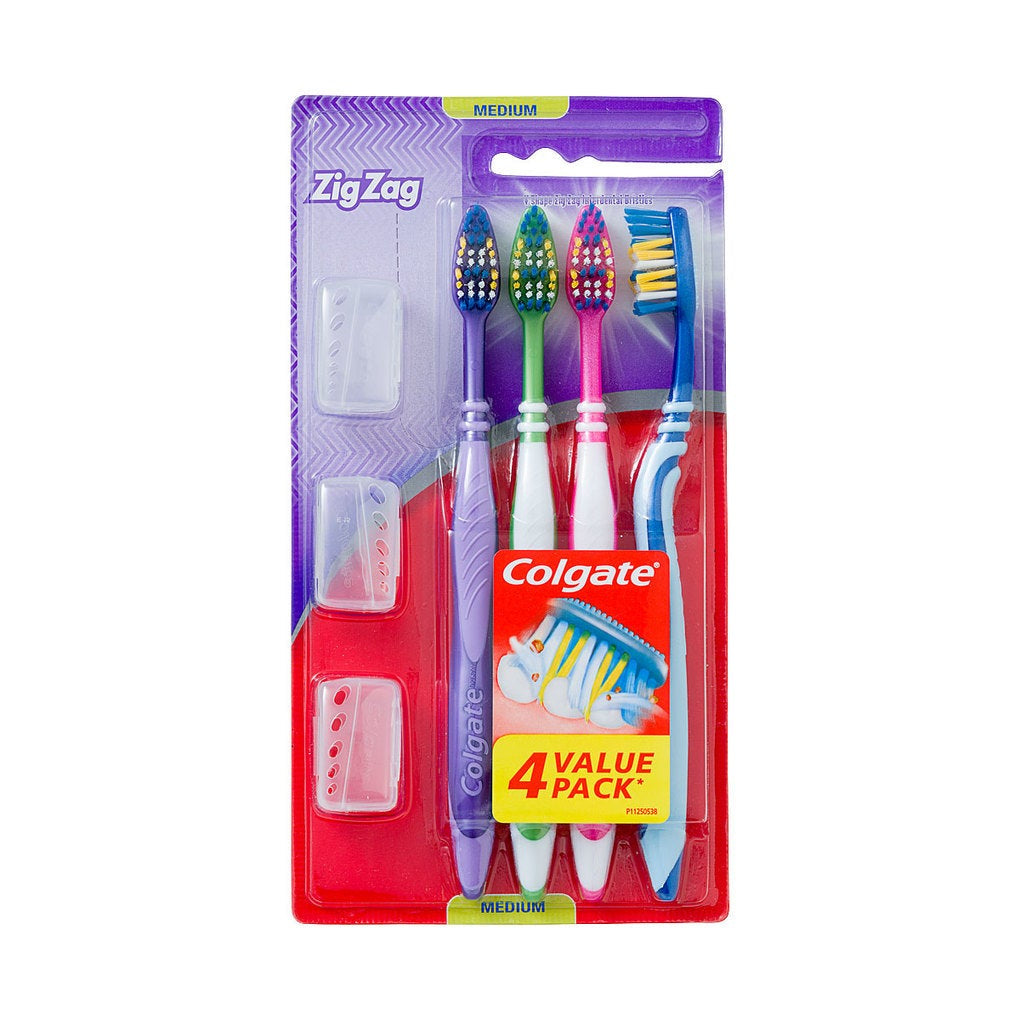 Colgate Soft ZigZag Toothbrush 4pk