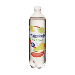 Waterfords Lemon Lime Bitters Lite & Fruity Sparkling Mineral Water 1l