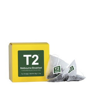 T2 Melbourne Breakfast Tea 50g 25pk